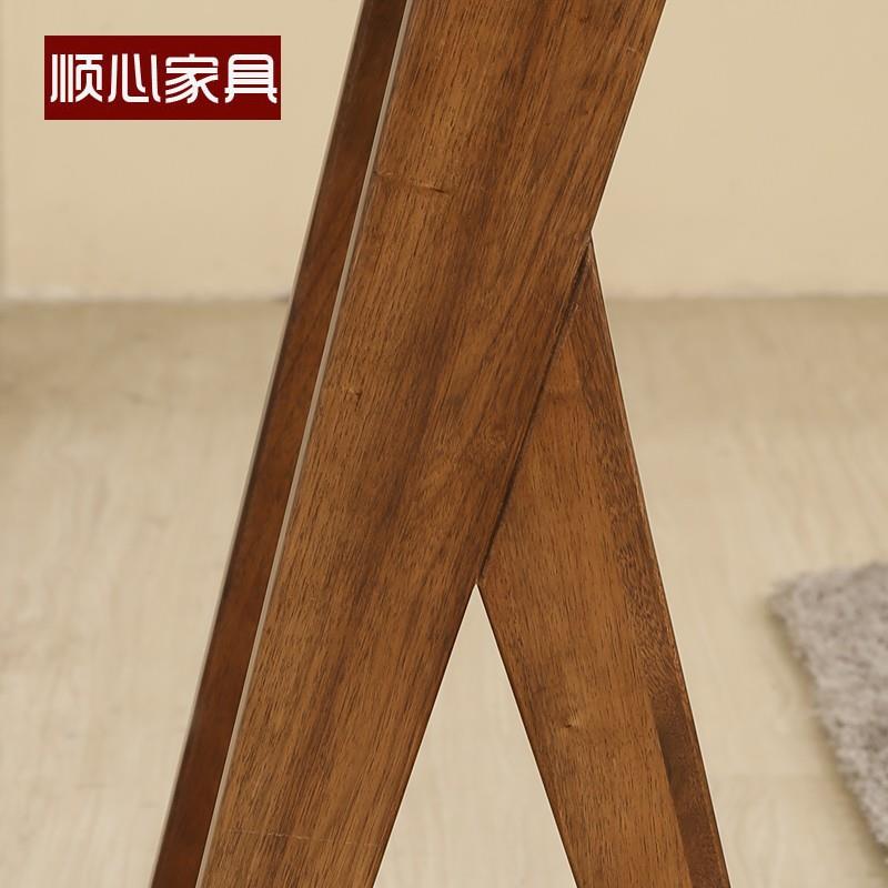 顺心家具全实木花盆架落地式木质花架双层置物花几家具胡桃楸木