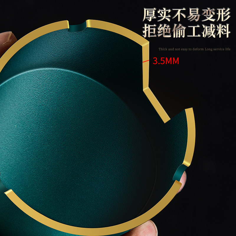 黄铜大号烟灰缸商用防风酒吧网吧餐厅宾馆创意家用客厅轻奢烟灰盅