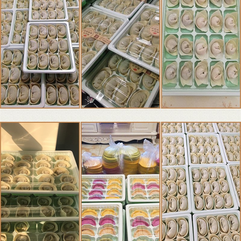 饺子盒一次性15 20格水饺盒打包外卖速冻饺盘快餐盒商用带盖分格