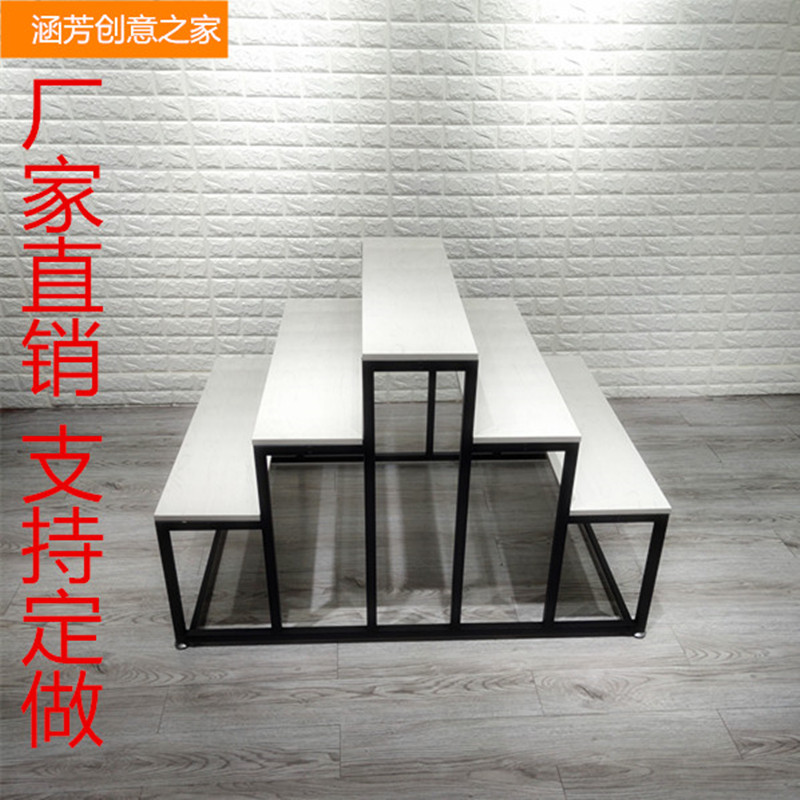 商场母婴超市服装店中岛流水台鞋包展示陈列架饰品化妆品中间摆台