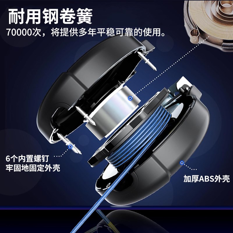9M边牧拴狗绳防咬狗牵引绳固定器伸缩遛狗绳中大型犬宠物拴狗神器