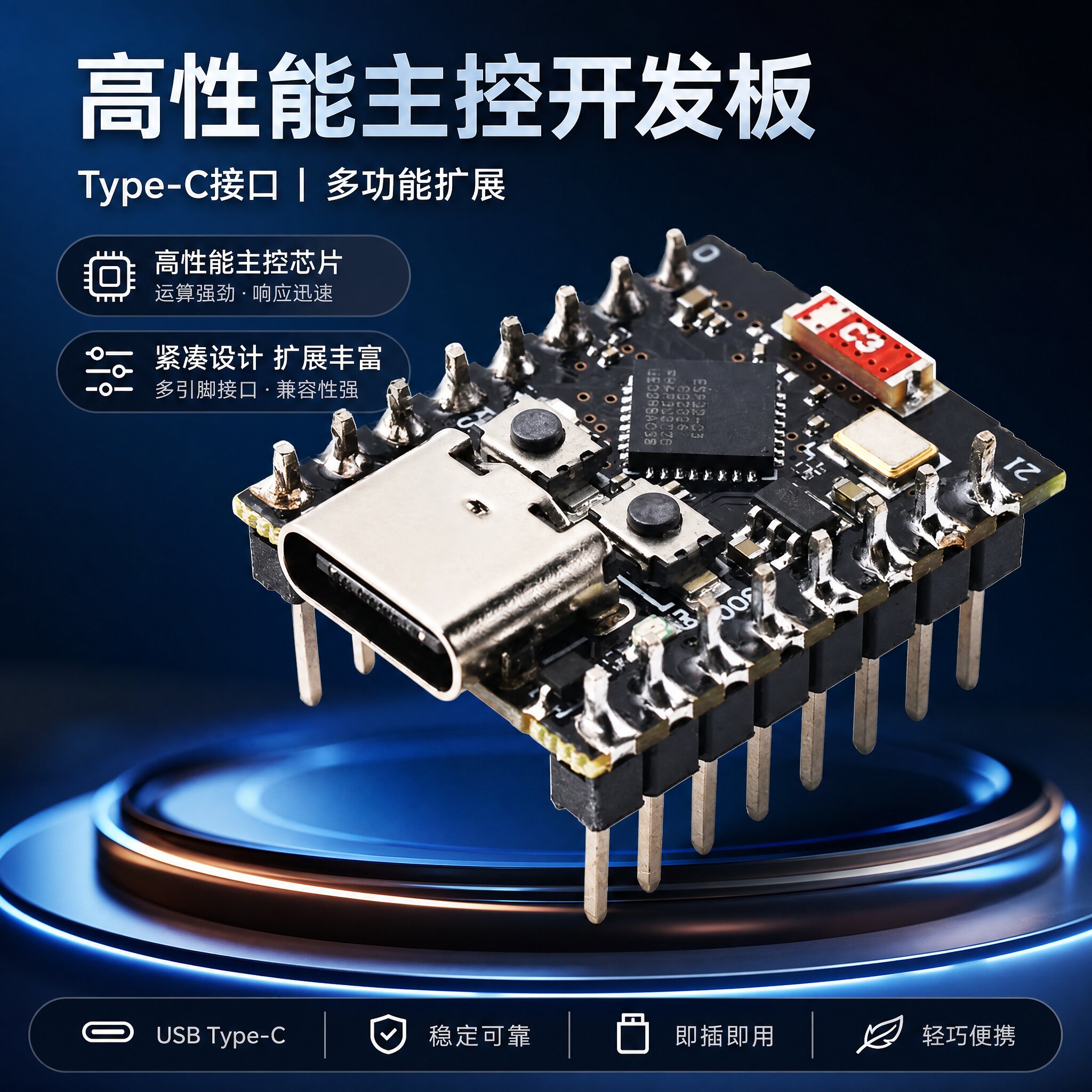 ESP32-C3 开发板 ESP32 Super Mini开发板  wifi+蓝牙模块 4M闪存