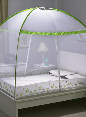 蚊帐1.8m防蚊虫子自撑式1.2m蒙古包加高不用安装1.5m有底双门加密