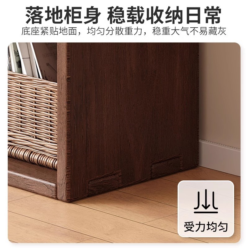 实木飘窗收纳柜格子柜窗台书架阳台上放的小柜子置物架储物矮书柜