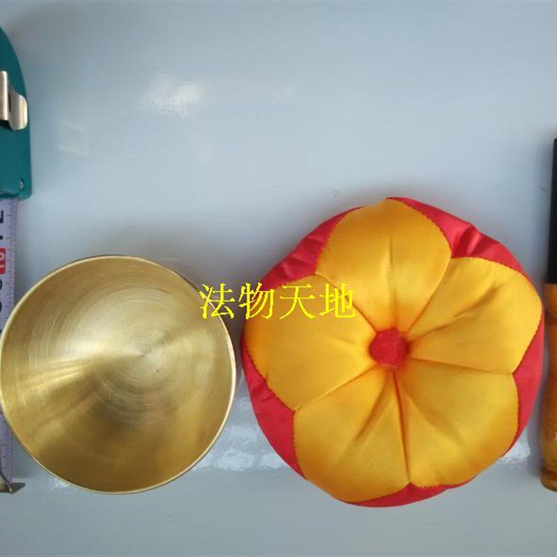 佛家用品道家法器 木鱼引庆铜器 铜磬 佛具 铜庆 铜磬3.5寸钵音乐