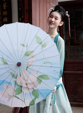 演出道具古风旗袍走秀工艺伞跳舞装饰吊顶民族风广场伞油纸印花绸