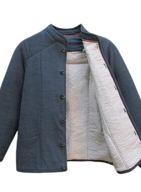 冬季中老年男士内蒙驼绒加厚棉袄内外穿老头棉服弹力休闲外套棉衣