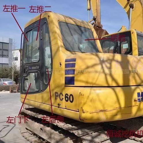 适用小松PC60-7挖掘机玻璃前档后档左右侧门窗上下挡风防护网胶条