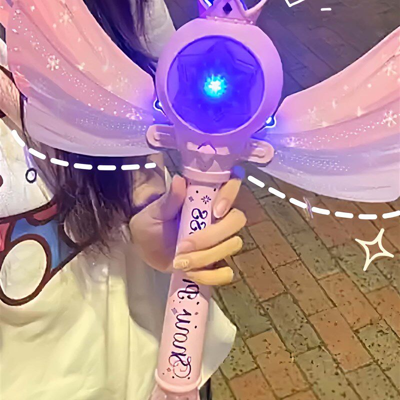 泡泡机仙女魔法棒泡泡机儿童手持网红吹2025新款公主小女孩玩具