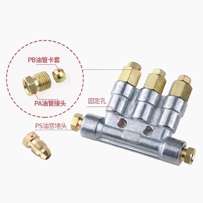 油脂 加压式分配器 分油块 加工中心印刷K机 稀分油器 滑块分配阀