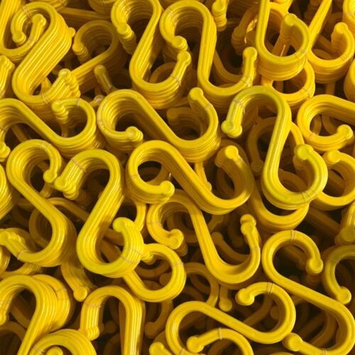 100个电缆挂钩s弯钩S型电缆线挂钩S电线挂钩绝缘钩塑料钩子