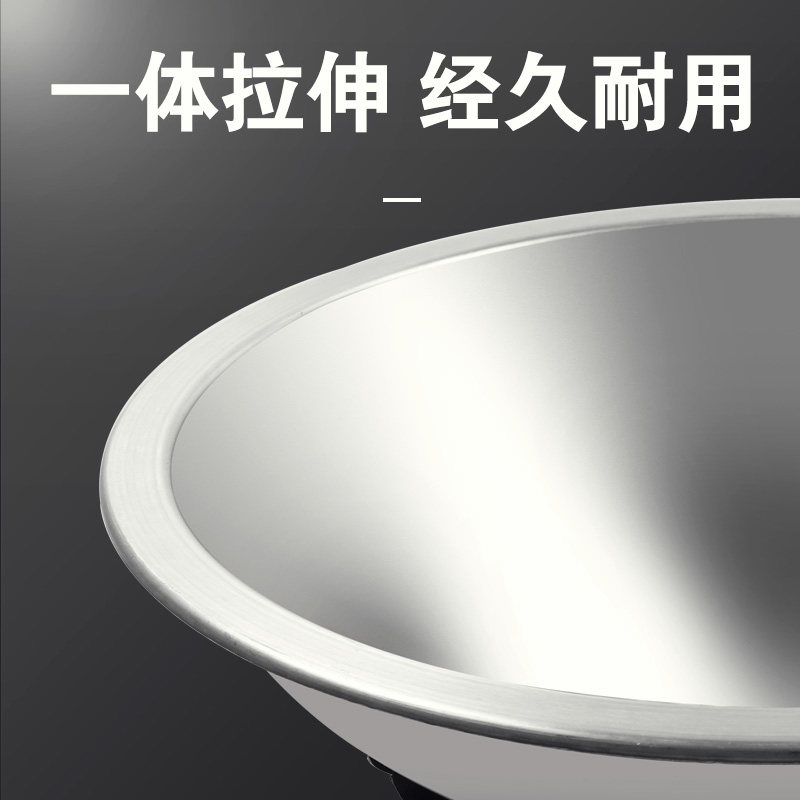 翔浪304不锈钢炒锅加厚商用食堂节能翅片汤锅大容量牛羊卤肉锅