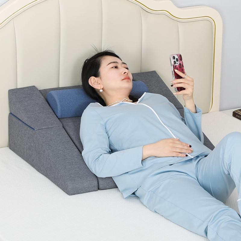 床头斜坡靠垫孕妇沙发大靠背床上靠枕老人玩手机半躺神器阅读靠垫
