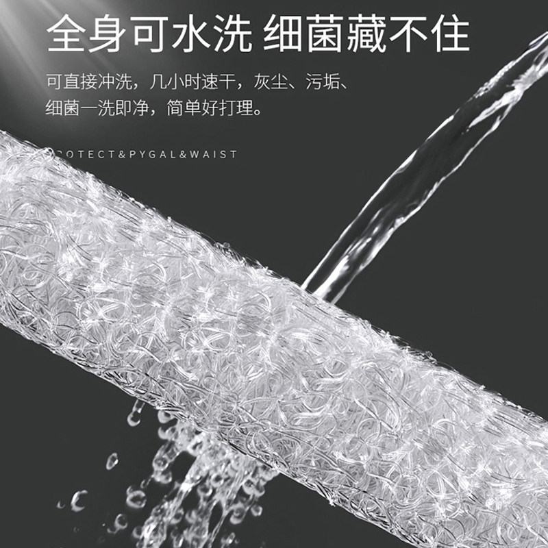 4D空气纤维枕头透气排汗舒适护颈椎枕可水洗助眠单人B型四季枕芯