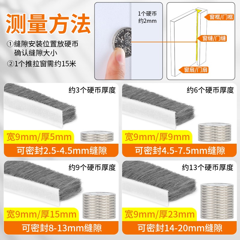 地弹门密封条隔音防撞门缝密封胶条地弹簧门防风条纱窗缝隙填补条图片