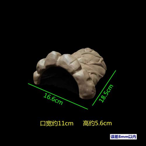 黄缘龟泡澡盆乌龟专用水盆乌龟喂食盘躲避窝躲避洞紫砂材质手工