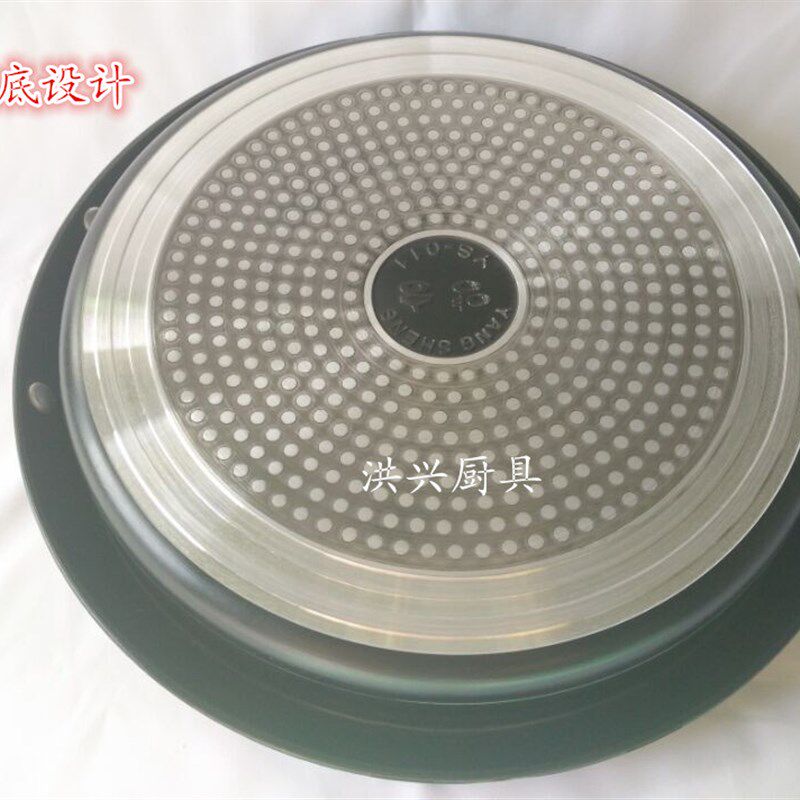 韩国烤年糕专用锅 电磁炉火锅 加深烧烤盘 韩式海鲜锅玻璃盖锅