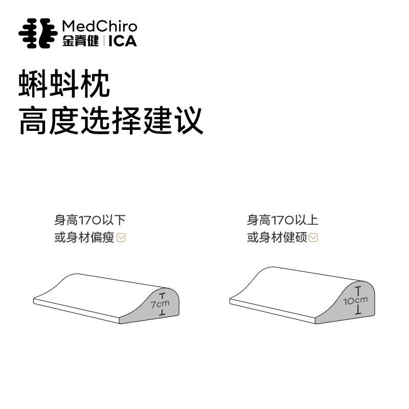 金脊健蝌蚪牵引枕 护颈枕圆柱枕 牵引颈椎曲度变直 腰靠垫旅行枕