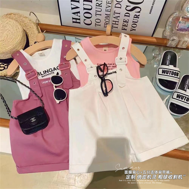 洋气女童休闲短裤宽松套装夏季2套装