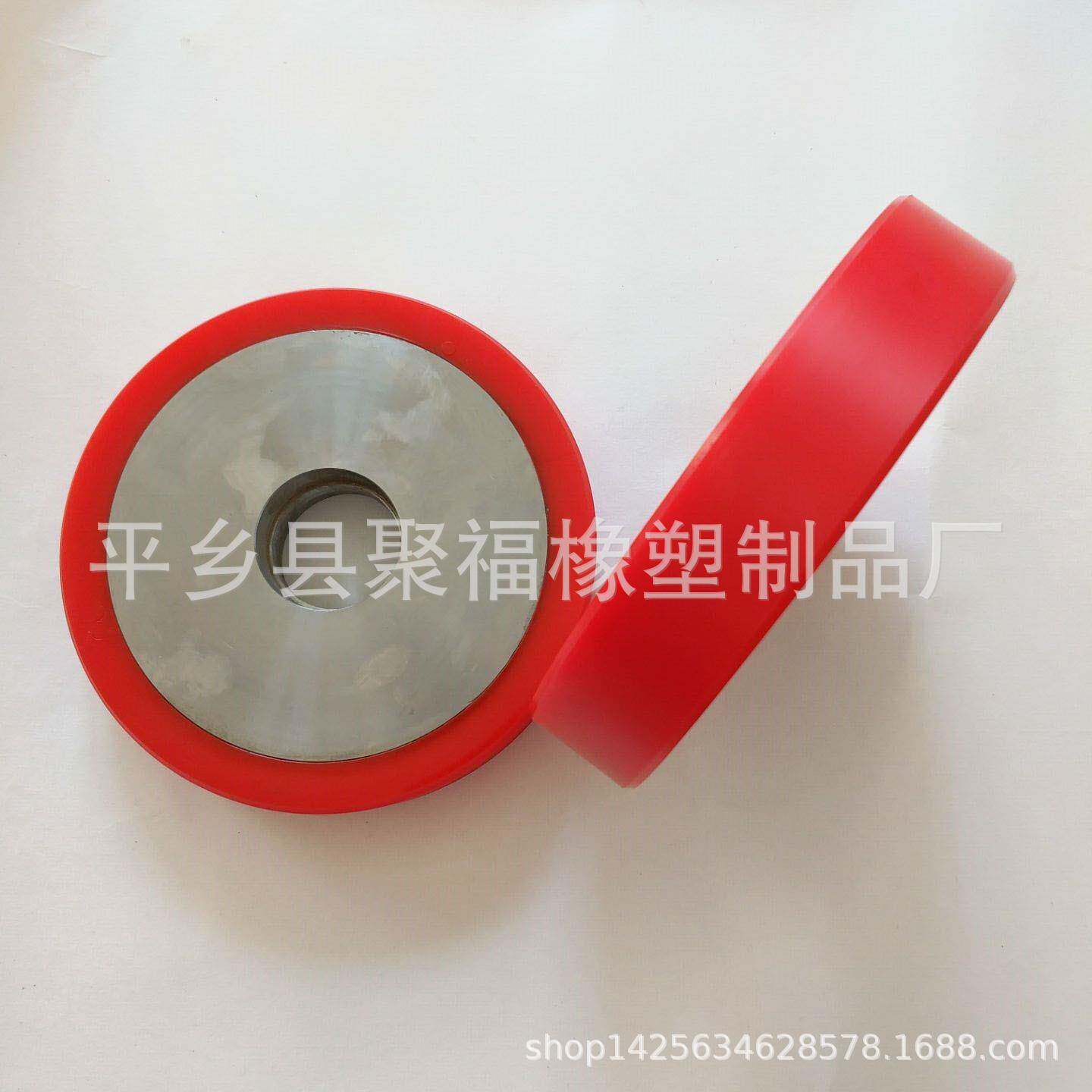 PU包胶滚轮200载重包胶轮6205轴承包胶滚轮厂家供应量大从优