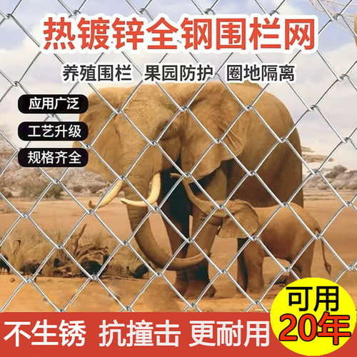 镀锌铁丝网钢丝网圈地果园围栏网养殖网牛羊猪狗围网围栏防锈加粗
