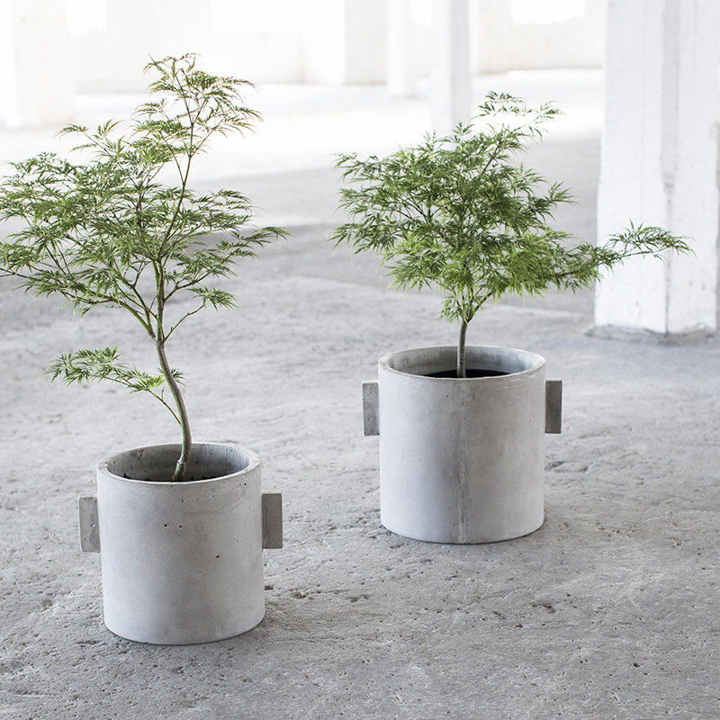 比利时Serax 椭圆水泥花盆 户外绿植创意花器摆件都市丛林 工业风