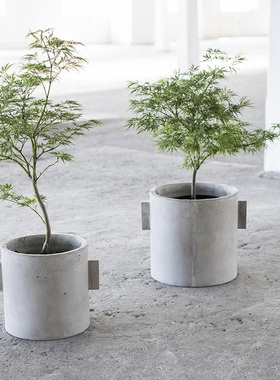 比利时Serax 椭圆水泥花盆 户外绿植创意花器摆件都市丛林 工业风