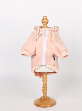 2020新品狗狗服装秋冬加绒有机棉运动连帽可爱猫咪四脚衣现货