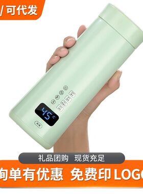 便携式烧水杯可调温USB插电恒温烧水壶车载加热恒温杯小型保温杯