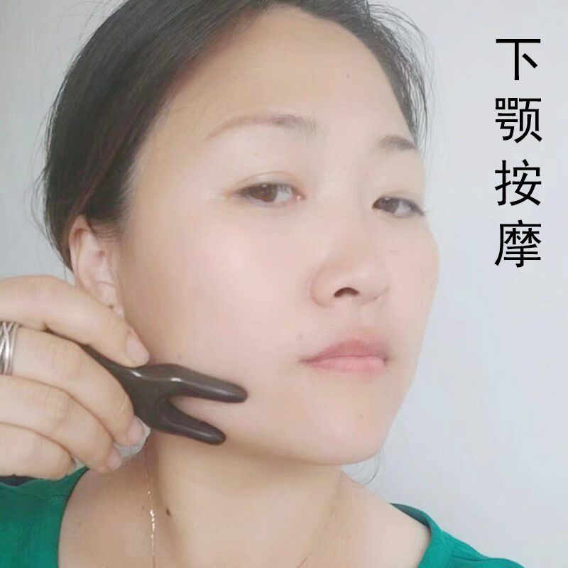 砭石按摩器刮鼻梁鼻子美鼻翼耳朵穴位按摩面部眼睛拨筋棒头部按摩