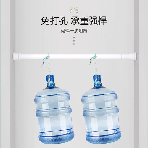 浴室浴帘隔断卫生间防霉套装免打孔门帘子挂帘高档防水布洗澡窗帘