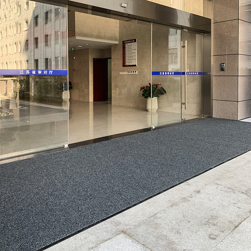 定制进门地垫商用门口入户地毯除尘家用卡其灰色门垫红色脚垫地毡