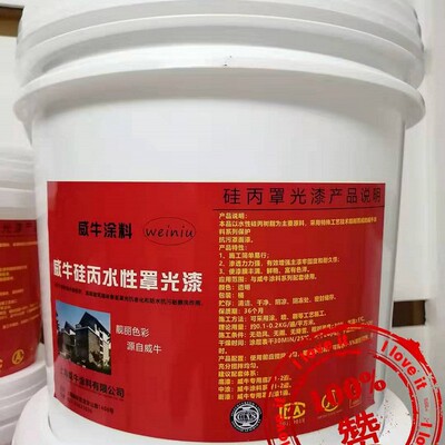 高光罩光漆彩绘墙砖涂料光油亮光 哑光水性透明硅丙罩面漆罩光油