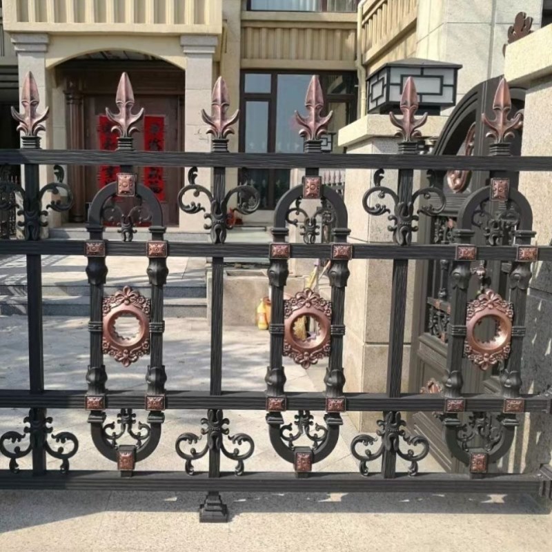 铝艺护栏铝合金栏杆别墅庭院围栏阳台室外家用栅栏大门小区防护栏