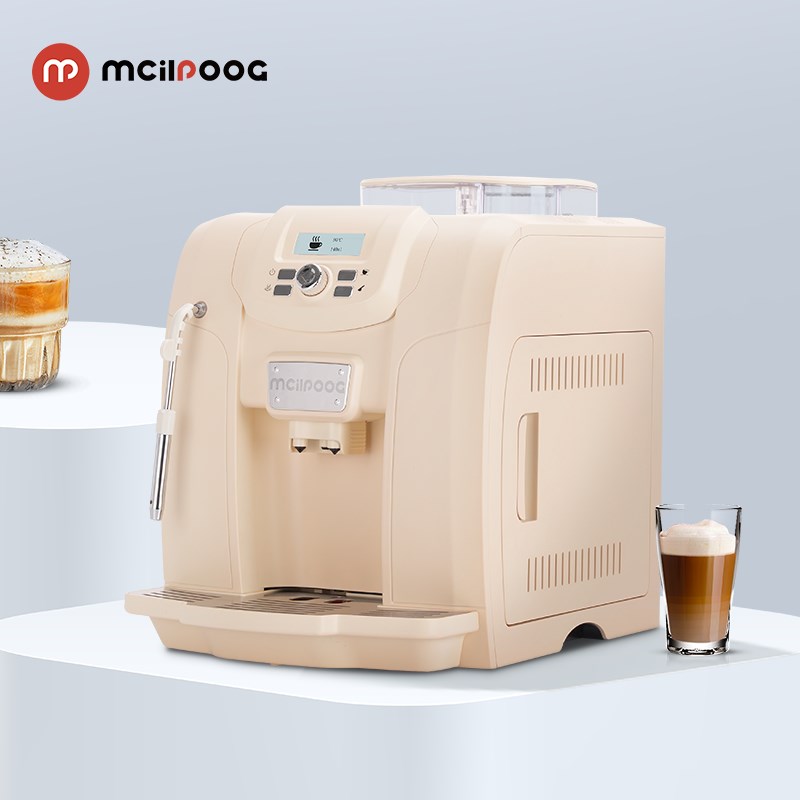 MCILPOOG WS-715迈斯朴格家用全自动咖啡机蒸汽打奶拿铁意式浓缩