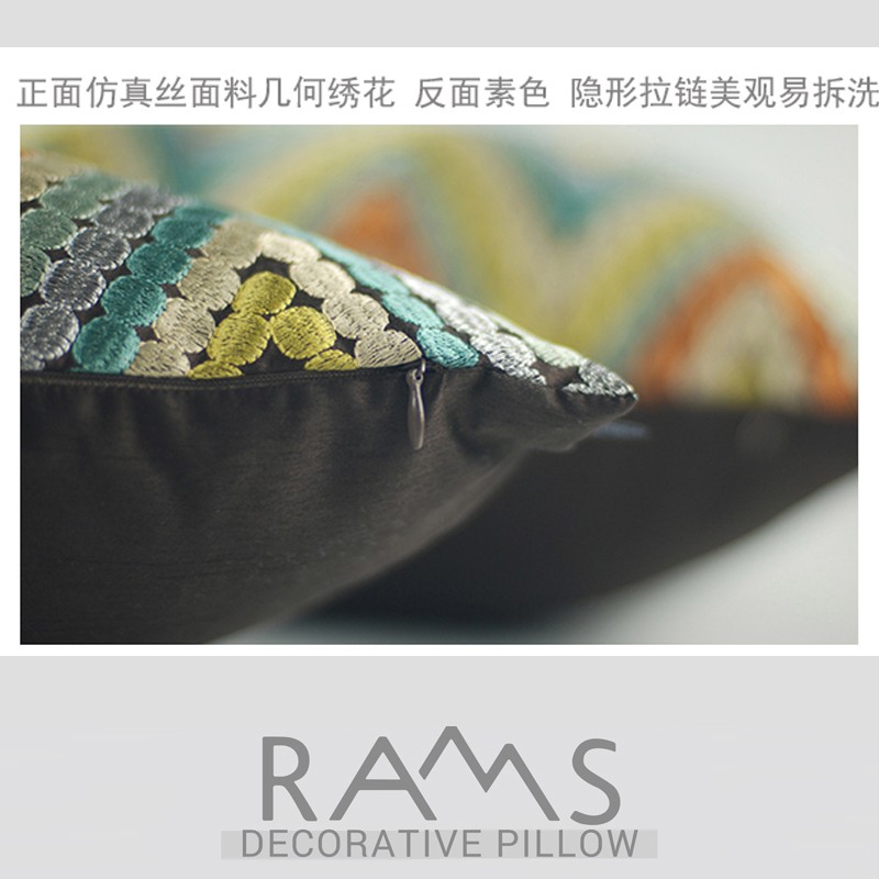 北欧抱枕沙发轻奢靠枕三人靠垫床头软包美式客厅腰靠大抱枕套定制
