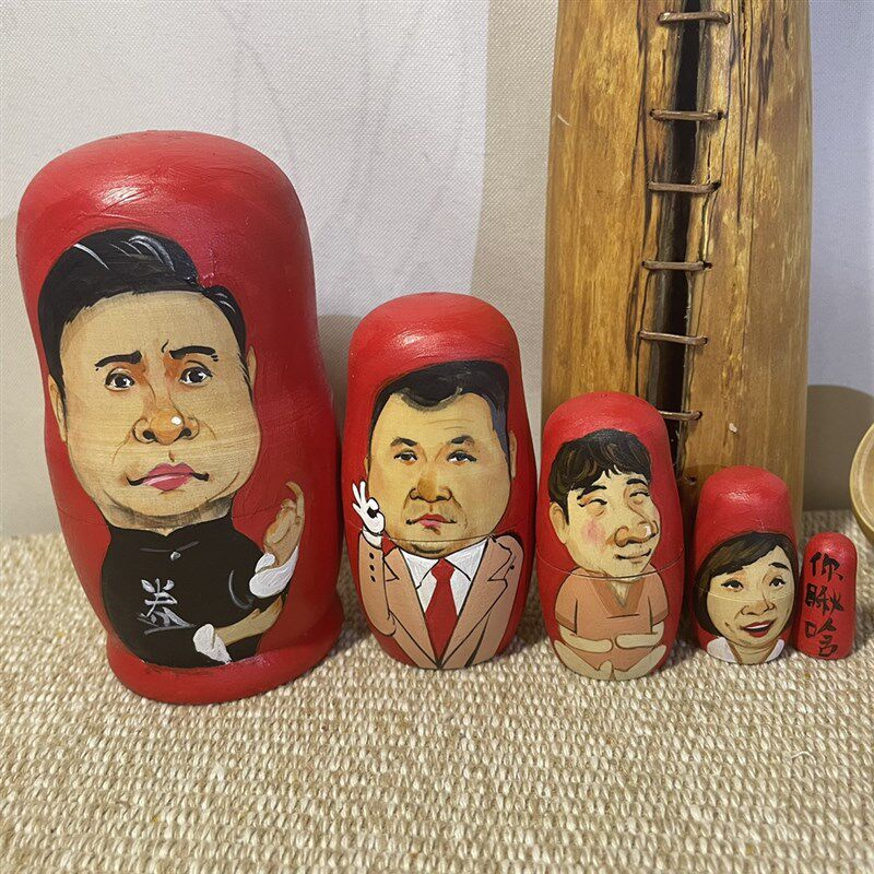 5层俄罗斯套娃定制搞笑高端局个性礼物生日节日物品益智创意摆件