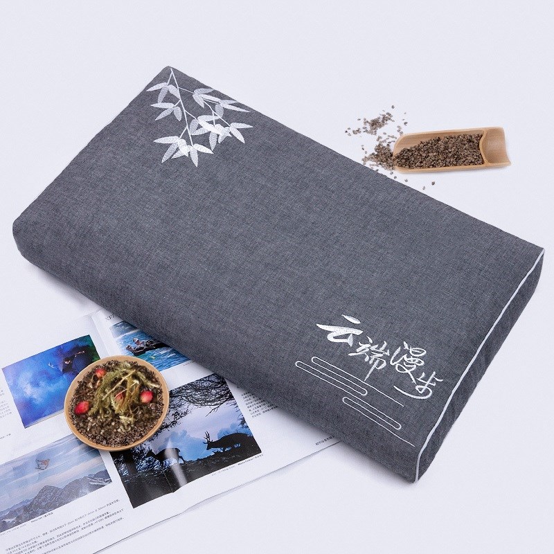 夏天全荞麦枕头薰衣草决明子护颈椎助睡眠专用硬枕芯成人家用高枕