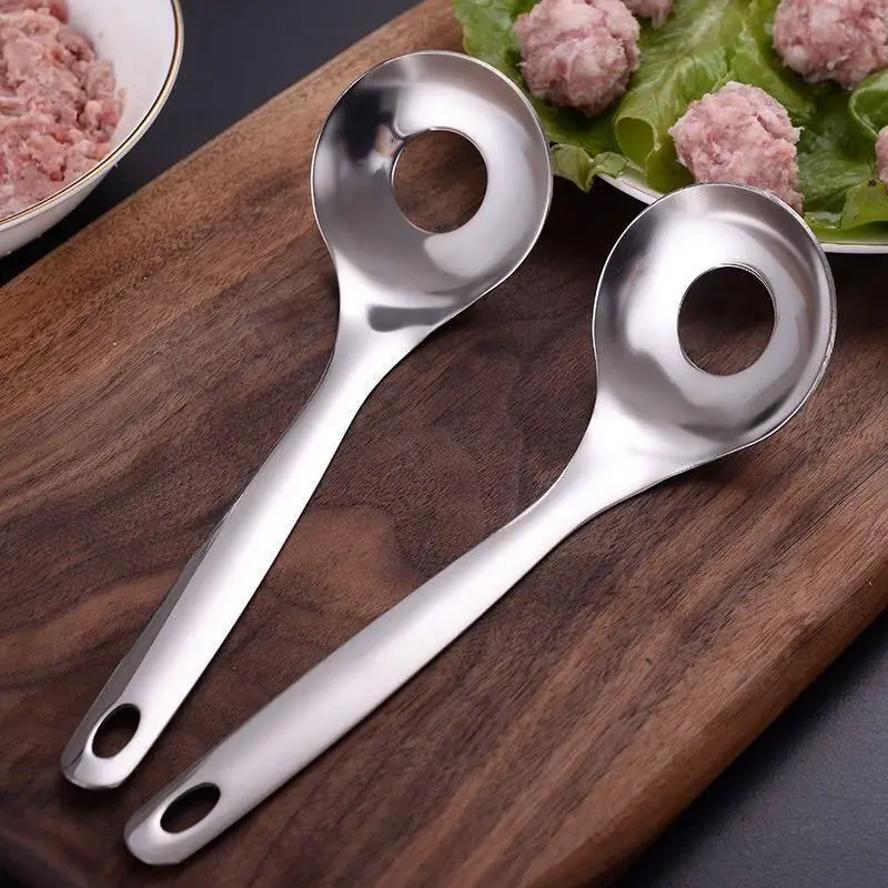 【下单立减50】压肉丸勺子神器家用挤肉丸子制作器挖勺器鱼丸勺YZ