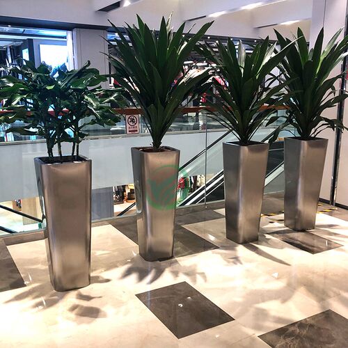 拉丝不锈钢花箱 城市道路景观金属花槽 街道创意种植户外花箱