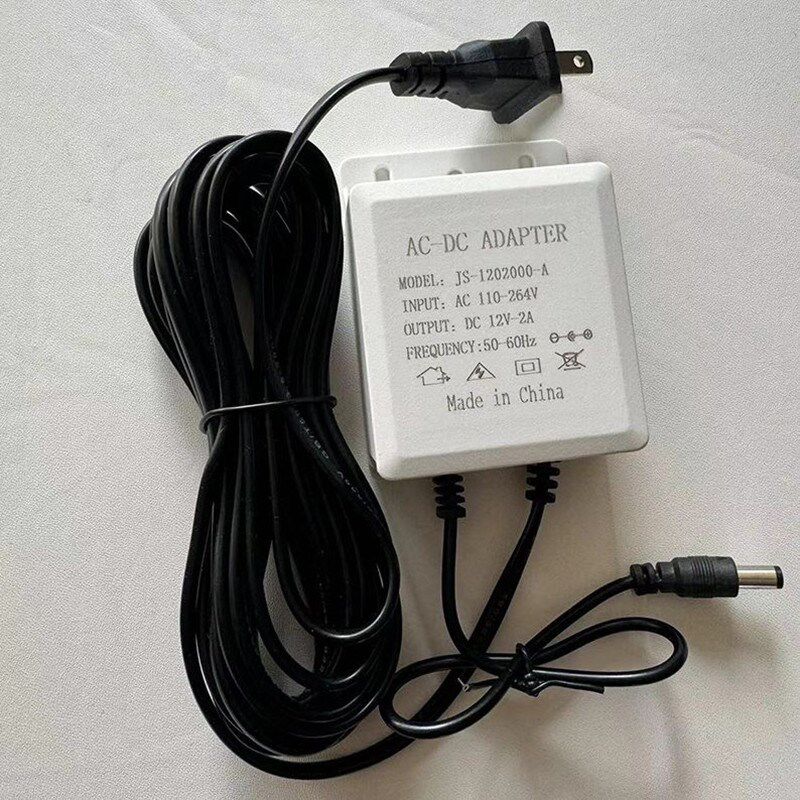 监控摄像电源适配器12V2A室外防水壁挂电源安防摄像机专用变压器