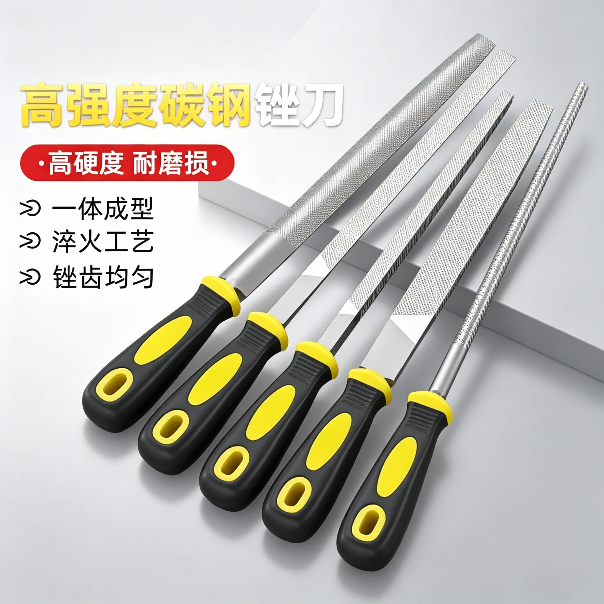 平锉刀平头扁锉金属打磨工具钳工锉平板锉钢锉平扁锉大板锉搓刀挫