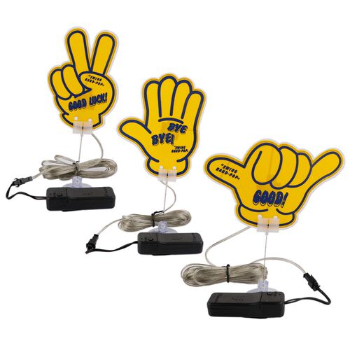 swing hand 日本JDM汽车动态摇摆挂式装饰灯卡通电池版内饰装饰品