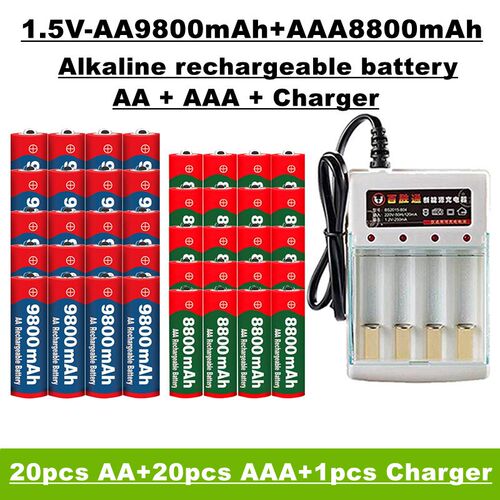 AA+AAA rechargeable battery, 1.5V 9800 MAH /8800 MAH suitab