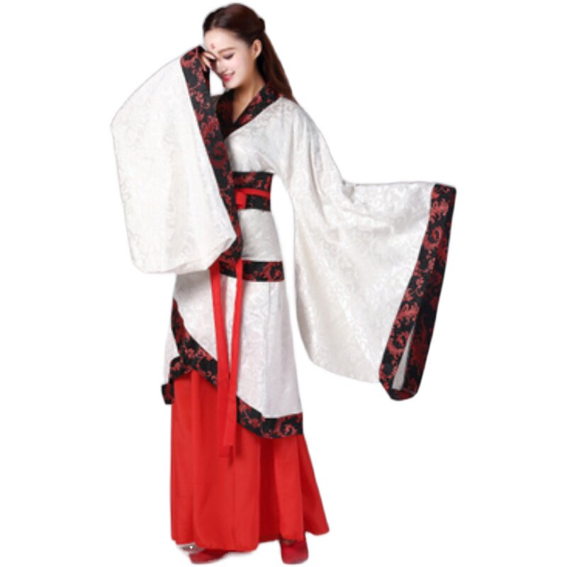礼仪之邦璇玑公主古装舞蹈演出服装女改良广袖舞台表演服唐宋汉服图片