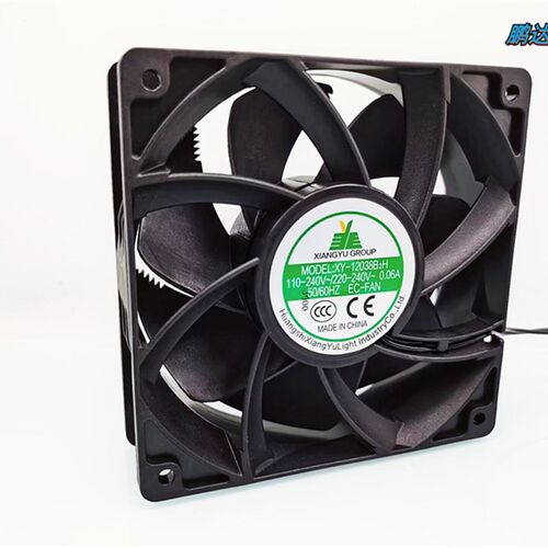厂家XY-12038B2H 12038大风量110V 220V节能增压12cm机柜机箱散热