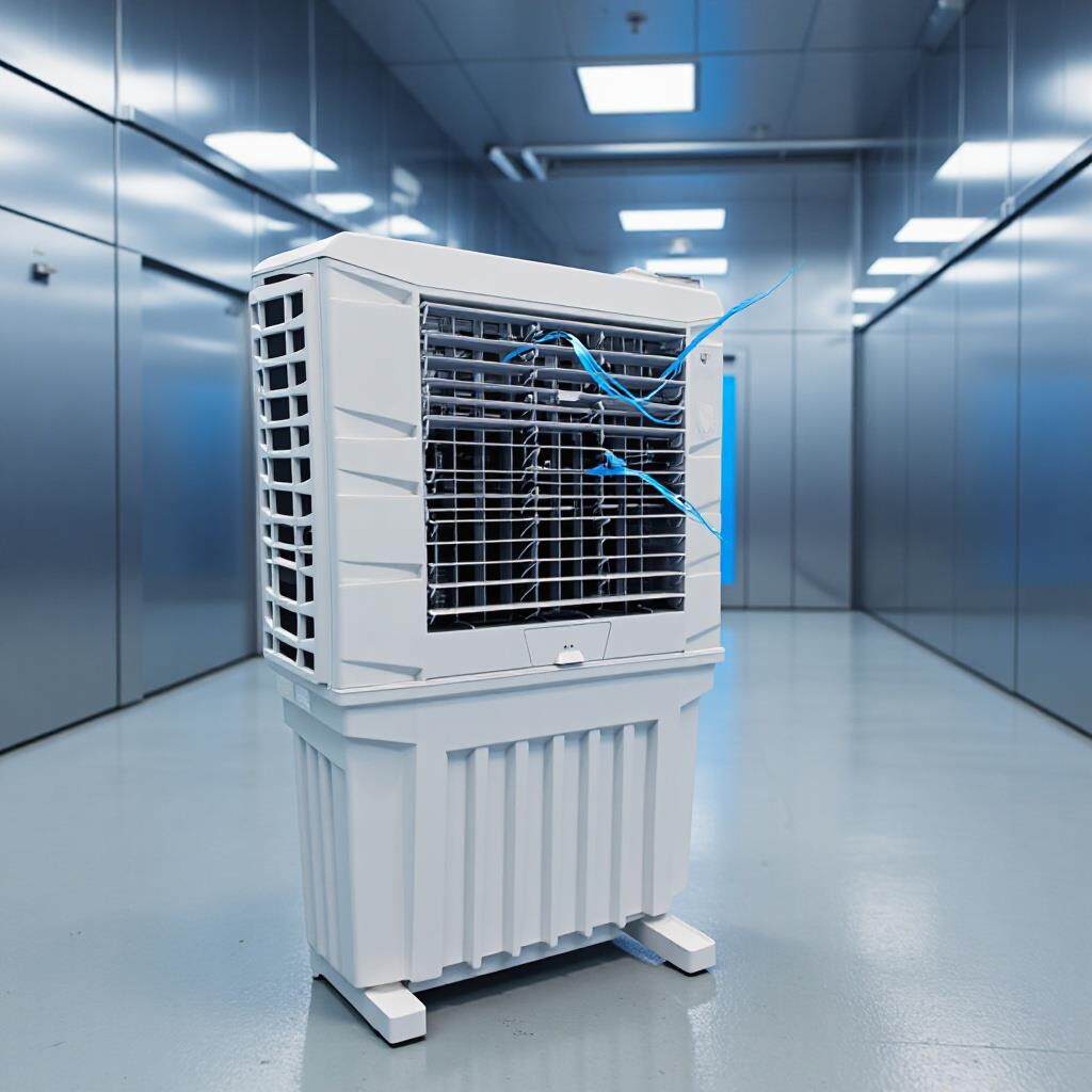 科瑞莱KF100工业移动冷风机商用换热水冷空调养殖场大棚冷风扇