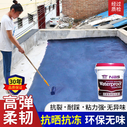 屋顶防水补漏材料房顶楼顶外墙漏水防漏裂缝沥青卷材聚氨酯涂料胶