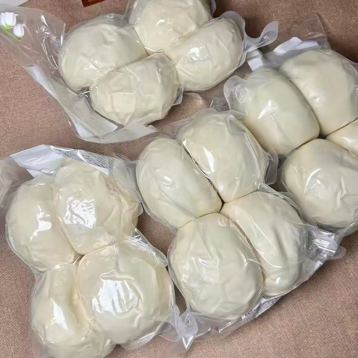 【20个共2400g】批发原味馒头早餐方便山东手工老面馒真空头即食