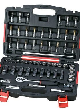 促销价!力易得-专业工具 58件10mm系列套筒组套 E1228